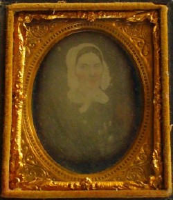 Ambrotype of a portrait in the Milton Historical Society collection