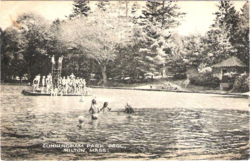 Cunningham Park Pool postcard