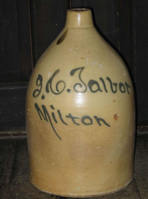 John Talbot Stoneware Jug - Milton Historical Society